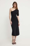 Morgan rochie RMABELA culoarea negru, midi, evazată, RMABELA