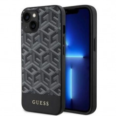 Husa Guess PU G Cube MagSafe pentru iPhone 15 Black foto