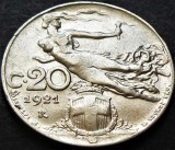 Cumpara ieftin Moneda istorica 20 CENTESIMI - ITALIA, anul 1921 * cod 864 = excelenta, Europa