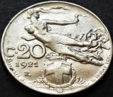 Moneda istorica 20 CENTESIMI - ITALIA, anul 1921 * cod 864