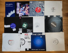 Set 30 discuri vinyl cu single-uri club, anii &amp;#039;90-&amp;#039;00, AQUAGEN, MOTORCRAFT etc. foto