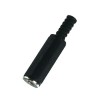 Mufa Jack 3.5 mm mama stereo cu protector cablu din plastic, Generic