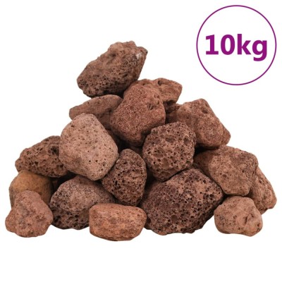 Roci vulcanice, 10 kg, rosu, 3-5 cm foto