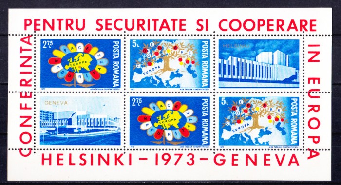 TSV$ - 1973 LP 833 OSCE, COLITA DANTELATA MNH/** LUX