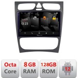 Navigatie Android Mercedes C W203 2001-2007 2K QLED 8GB RAM 128GB