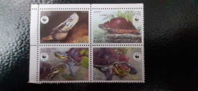 Laos-Fauna wwf,testoase-serie completa nestampilate MNH (C1) foto