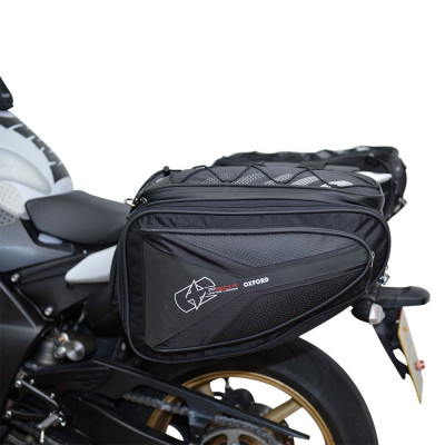 Genti laterale moto Oxford P60R, negru, 60L foto