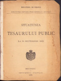 HST C3518 Situațiunea tesaurului public la 30 septembrie 1895