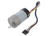 Motor DC cu Transmisie 12V 5.5A Ax Crestătură D 48mNm 6.3:1 METAL GEARMOTOR 37DX65LMM
