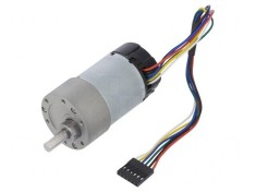 Motor DC cu Transmisie 12V 5.5A Ax Crestătură D 48mNm 6.3:1 METAL GEARMOTOR 37DX65LMM