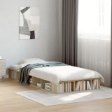 VidaXL Cadru de pat, stejar sonoma, 90x200 cm, lemn prelucrat 3280519