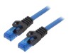Patch cord U/UTP 6a albastru 3m 24AWG, Logilink