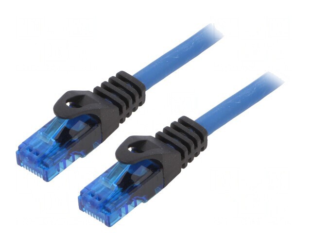 Patch cord U/UTP 6a albastru 3m 24AWG