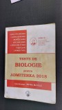 TESTE DE BIOLOGIE PENTRU ADMITEREA UMFT PRUNDEANU NOVEANU VAIDA JIANU GAJE