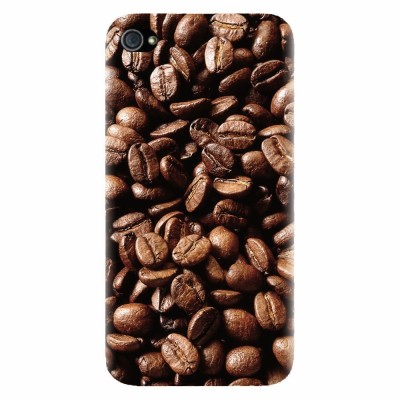 Husa silicon pentru Apple Iphone 4 / 4S, Coffee Beans foto