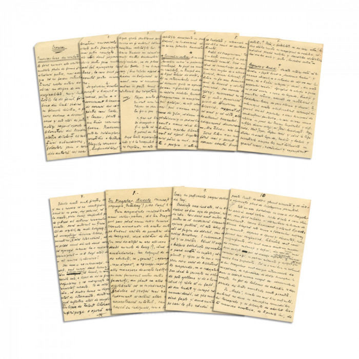 Ilarie Chendi, două manuscrise, 1911 - D