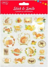 Set stickers - Lipeste si zambeste - Veverite si dovlecei | Daco