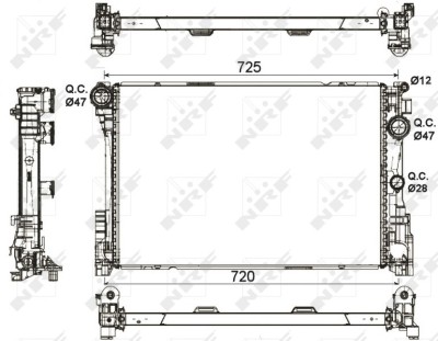 NRF 53113 Radiator, racire motor foto