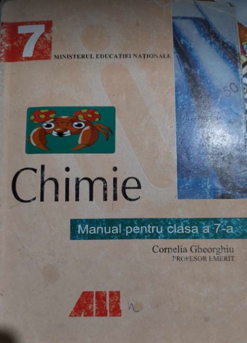 CHIMIE - manual pentru clasa a VII-a, Cornelia Gheorghiu, ed. ALL