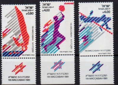 ISRAEL 1981, Sport, serie neuzată, MNH foto