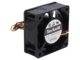Ventilator DC axial 48VDC 60x60x25mm 63,6m3/h 44dBA bilă: Ventilator DC axial 48VDC 60x60x25mm