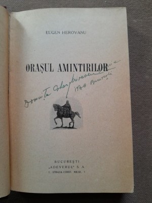 Eugen Herovanu - Orasul Amintirilor foto