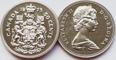 2918 Canada 50 cents 1975 Elizabeth II (2nd portrait) km 75 aunc-UNC foto