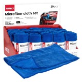 Set lavete din microfibra AMiO, 20 bucati, 500 GSM, 30x40 cm, microfibra premium pentru curatare si ingrijire suprafete diverse