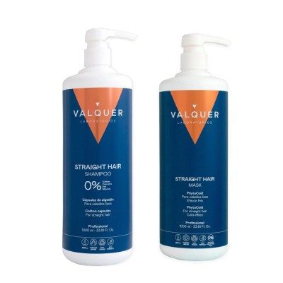 Pachet pentru par drept - sampon glacial si masca de par - 1000 ml + 1000 ml foto