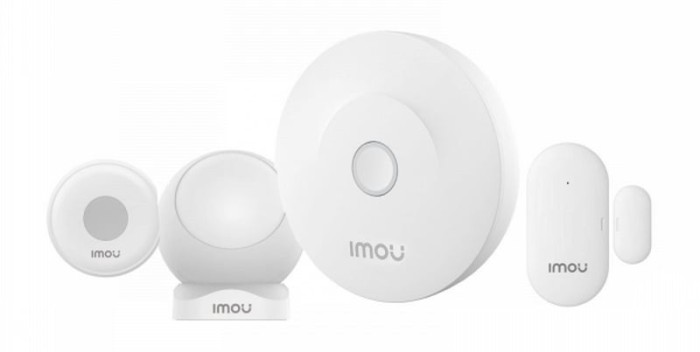 Kit securitate inteligenta IMOU cu gateway Zigbee 3.0, WiFi 2.4 GHz, senzor miscare, senzor usi/ferestre si buton alarma, KIT-Alarm(ZG2)-EU-5 SafetyGu