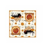 Set 20 servetele baschet 33x33 cm