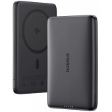 Baterie Externa Wireless Baseus PicoGo AM41, 10000mAh, 27W, PD + FQI, 1 x QI - 1 x USB-C, Neagra E0027201