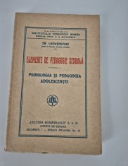 Carte veche Th Loewenstein Elemente de pedagogie sexuala