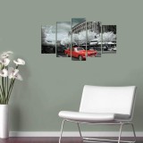 Cumpara ieftin Tablou MDF ( 5 buc ) Mustang, Multicolor, 60x110 cm