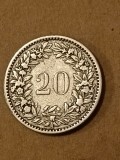20 rappen 1883 [poze]. Discount conform descriere [10 - 20 %. Vezi descrierea.].