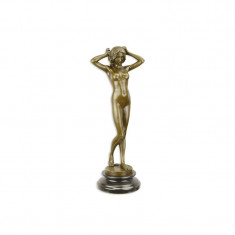 Nud - statueta din bronz pe soclu din marmura BX-4