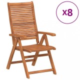 Cumpara ieftin Scaune pliante rabatabile, 8 buc., 56x72x107 cm, lemn masiv de salcam