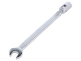 Cheie plată-tubulară cu articulație 13mm KING TONY, Oțel Crom-Vanadium, 206mm, Finisaj Cromat