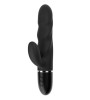 Vibrator Iepuras Great Rabbit, 10 Moduri Vibratii, Silicon, USB, Negru, 23.5 cm, Mokko Toys, Velvet Obsession