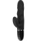 Vibrator Iepuras Great Rabbit, 10 Moduri Vibratii, Silicon, USB, Negru, 23.5 cm, Mokko Toys, Velvet Obsession