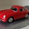 Macheta Porsche 356 B rosu - Welly 1/36