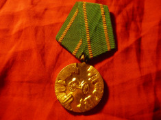 Medalie 100 Ani de la Rascoala din 1876 Bulgaria , metal aurit foto
