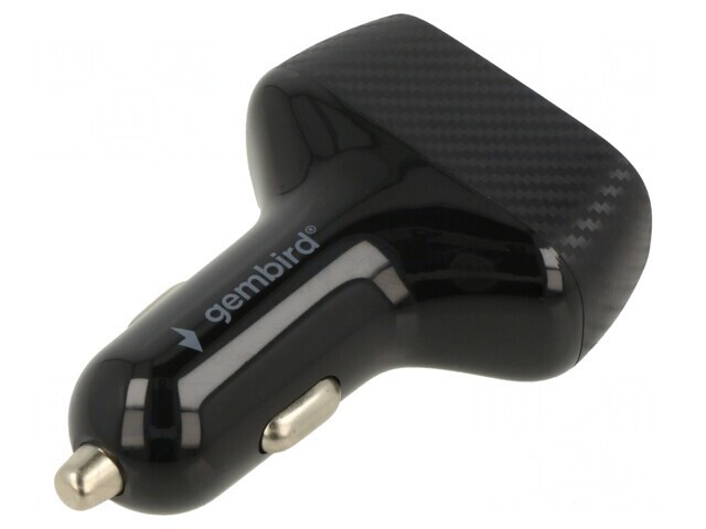 &Icirc;ncărcător USB Dual 12-24V Negru