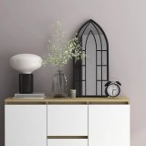 vidaXL Oglindă,negru, 70x30 cm,fier, pentru utilizare &icirc;n interior
