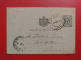 CARTE POSTALA ( 1890 ) - CIRCULATA PITESTI - BUCURESTI ( 1894 )