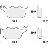Cumpara ieftin Lichidare: Set placute frana organic-LC, 39,9x86,1x10,7mm BUELL BLAST