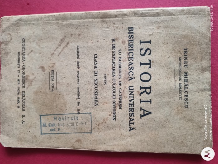 Istoria Bisericesca si Universala ,carte de istorie