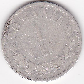 Romania 1 leu 1874