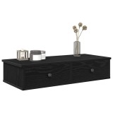 VidaXL Raft de perete cu sertare negru 80x31x17 cm lemn prelucrat