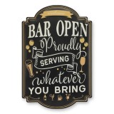Bar Open-decoratiune metalica pentru perete NY-72